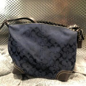 Coach Navy Blue Bucket Purse